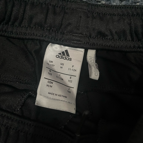 kids climacool black joggers size medium - Picture 2 of 2